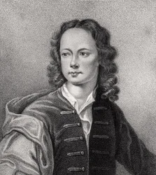 John Poulett, ilustração de &39;Um catálogo de autores reais e nobres, volume IV&39;, publicado em 1806